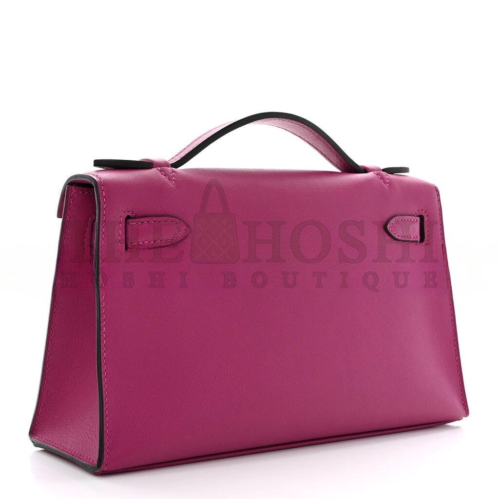 H**me5 SWIFT KELLY POCHETTE CLUTCH ROSE POURPRE (22*14*7cm) Master Quality